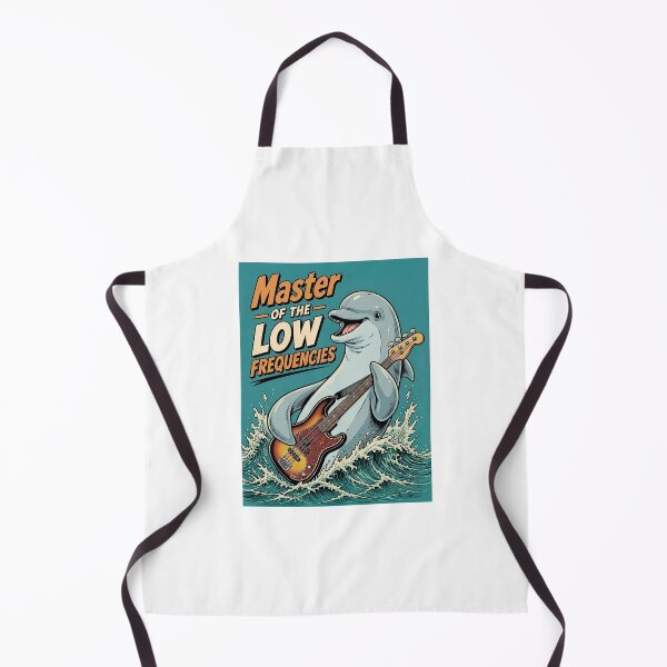 Item preview, Cheerful Dolphin Bass Player - Bass Player Humor designed and sold by Art-Arcade6.