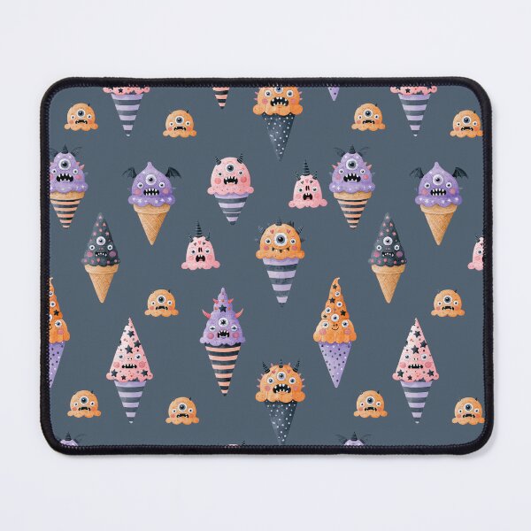 Item preview, Spooky Cute Monster Ice Cream Halloween Seamless Pattern Design designed and sold by EL-Lebedenko.