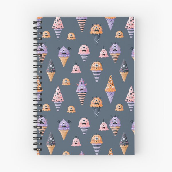 Item preview, Spooky Cute Monster Ice Cream Halloween Seamless Pattern Design designed and sold by EL-Lebedenko.