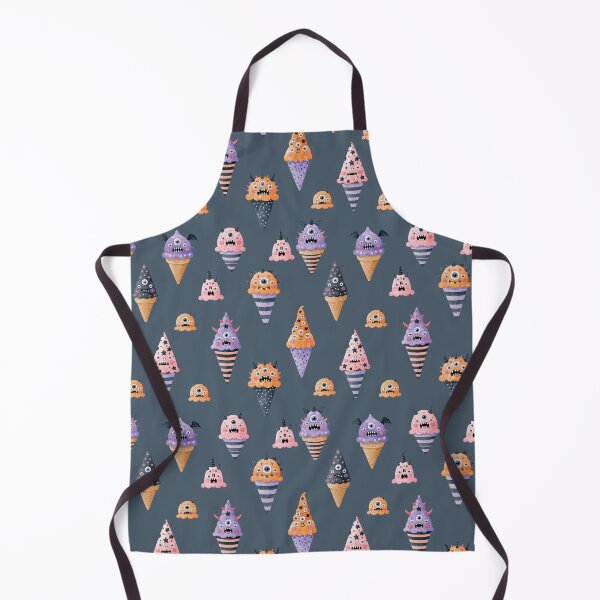 Item preview, Spooky Cute Monster Ice Cream Halloween Seamless Pattern Design designed and sold by EL-Lebedenko.