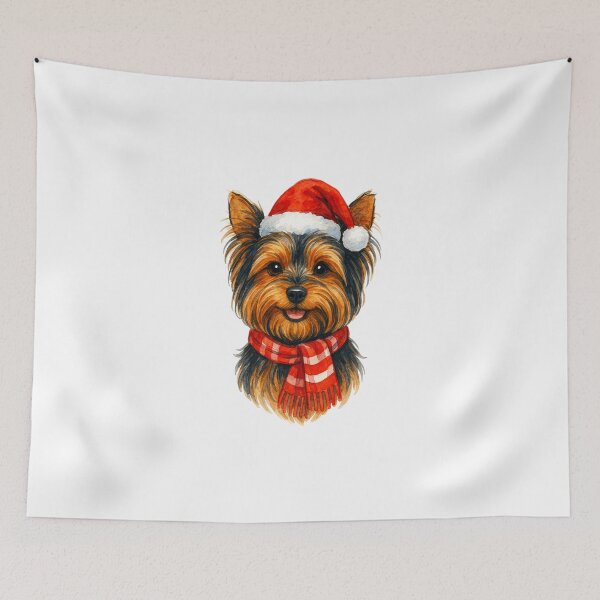 Item preview, Yorkshire Terrier Dog Christmas designed and sold by Timeless Bond Designs.