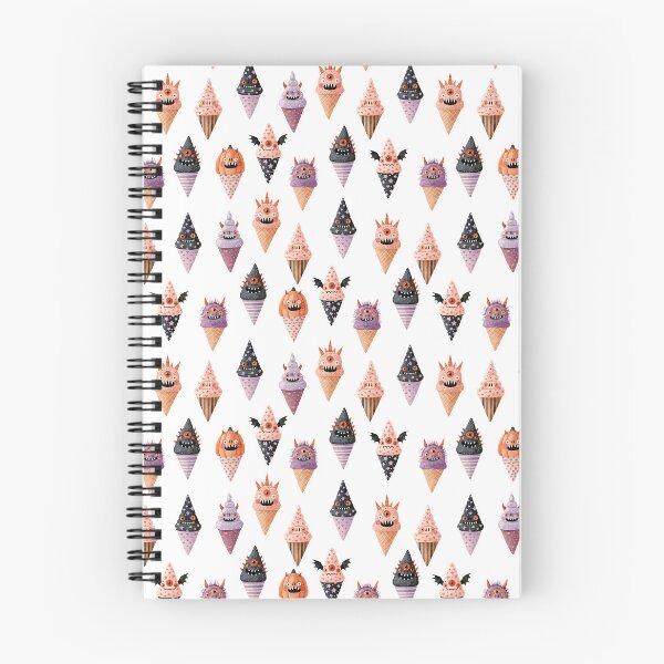 Item preview, Whimsical Halloween Monster Ice Cream Seamless Pattern Background Collection designed and sold by EL-Lebedenko.