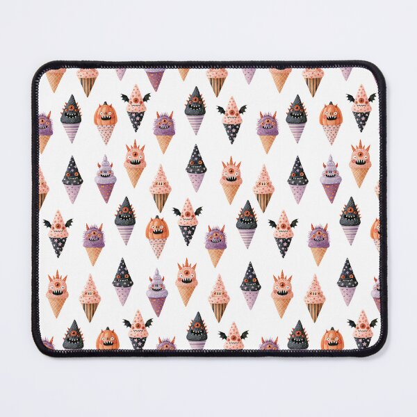 Item preview, Whimsical Halloween Monster Ice Cream Seamless Pattern Background Collection designed and sold by EL-Lebedenko.