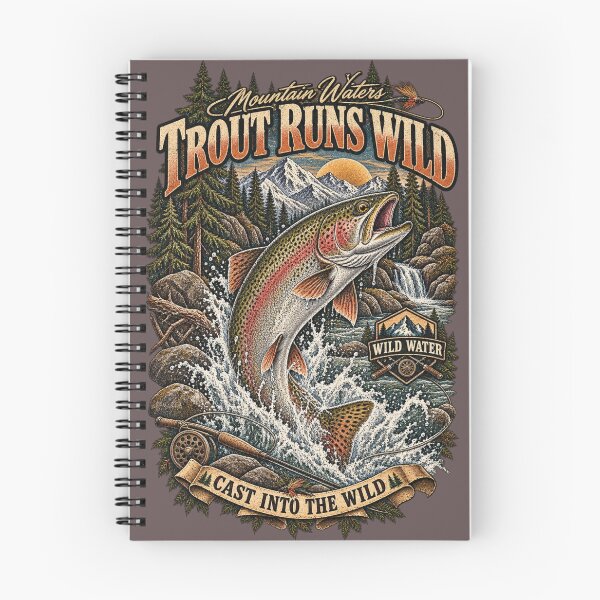 Item preview, TROUT RUNS WILD designed and sold by KrungiT Design .