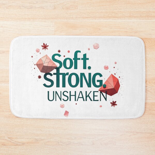Item preview, Soft Strong Unshaken. Resilience Typography Design designed and sold by Aarvya Fashion Club ( A.F.C ).