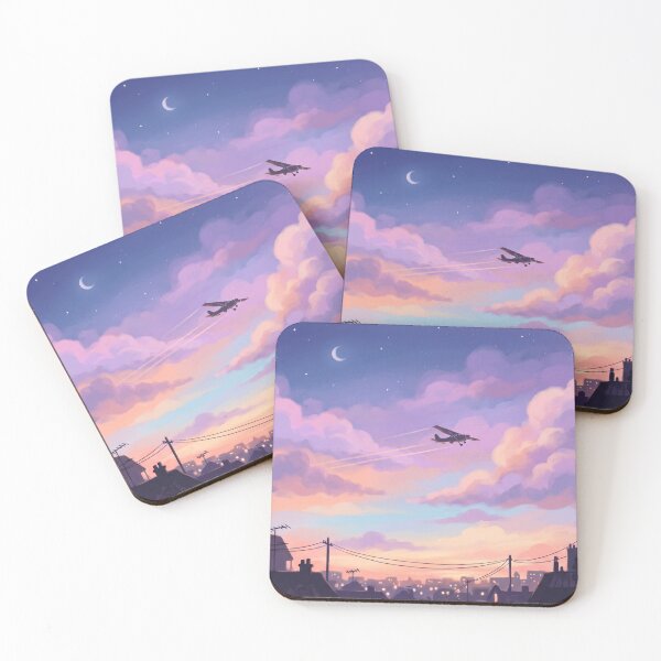 Item preview, Pastel Airplane Sky designed and sold by artistifoo.