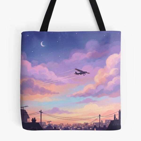 Item preview, Pastel Airplane Sky designed and sold by artistifoo.