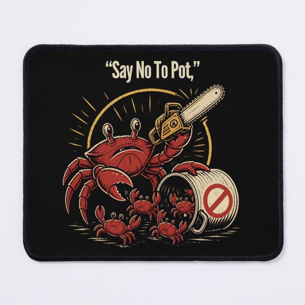 Item preview, Say No To Pot Funny Crab Designe designed and sold by AMCreatix.