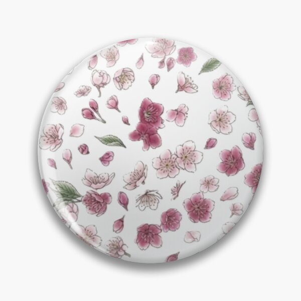 Item preview, Japanese Spring Blossoms - Scattered Cherry Blossoms Watercolor Art designed and sold by Kokeshidreams.