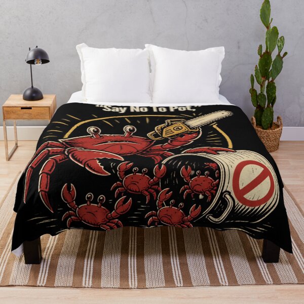 Item preview, Say No To Pot Funny Crab Designe designed and sold by AMCreatix.