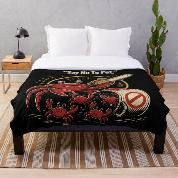 Item preview, Say No To Pot Funny Crab Designe designed and sold by AMCreatix.