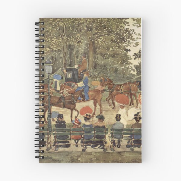 Artikelvorschau, Pferdekutschen im Park (Kunstdruck), Maurice Prendergast, impressionistische Vintage-Kunst, Parkszene aus der Edwardianischen Zeit, für Kunstliebhaber entworfen und verkauft von RickE.
