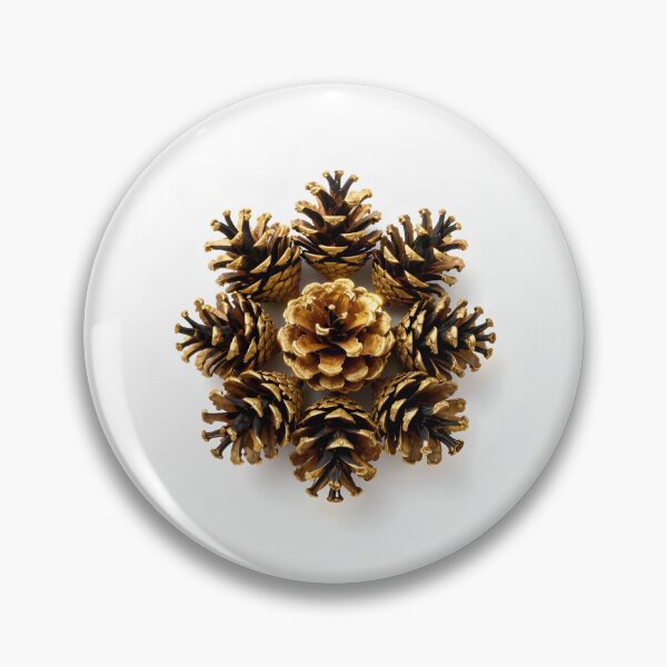 Item preview, Golden Black Pine Cones – Luxury Botanical Forest Nature Design designed and sold by simaso.