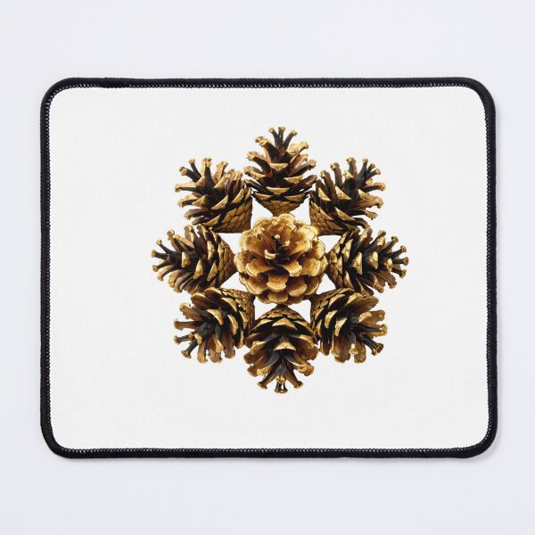 Item preview, Golden Black Pine Cones – Luxury Botanical Forest Nature Design designed and sold by simaso.