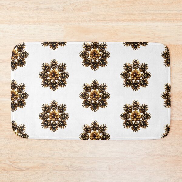 Item preview, Golden Black Pine Cones – Luxury Botanical Forest Nature Design designed and sold by simaso.