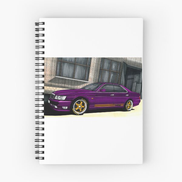 Item preview, Exclusive drawing legendary classic purple modified jdm sport car Laurel Sedan RB20DE Club S designed and sold by Cars23.
