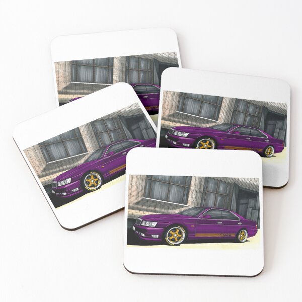 Item preview, Exclusive drawing legendary classic purple modified jdm sport car Laurel Sedan RB20DE Club S designed and sold by Cars23.