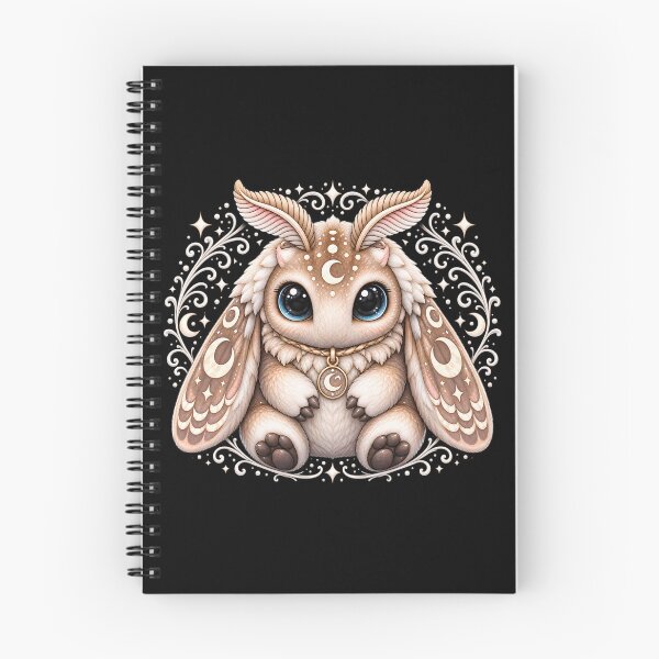Item preview, Chubby Chibi Moon Moth Big Eyed Fantasy Creature Gothic Anime designed and sold by 3rd Eye Perceptions.
