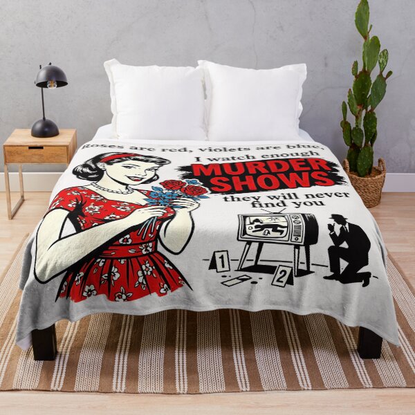 Item preview, Roses Are Red Violets Are Blue I Watch Enough Murder Shows They Will Never Find You True Crime Fan Dark Humor designed and sold by CharlieConon.