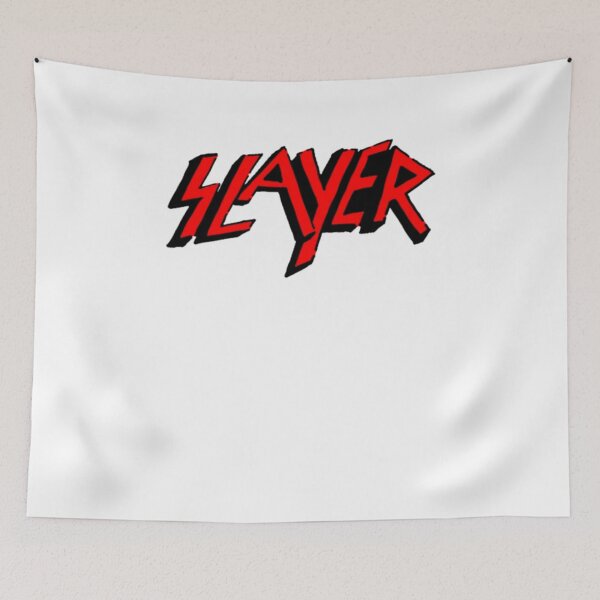 Item preview, Slayer – Graffiti Red Thrash Logo on White Background designed and sold by cortezbarronvv.
