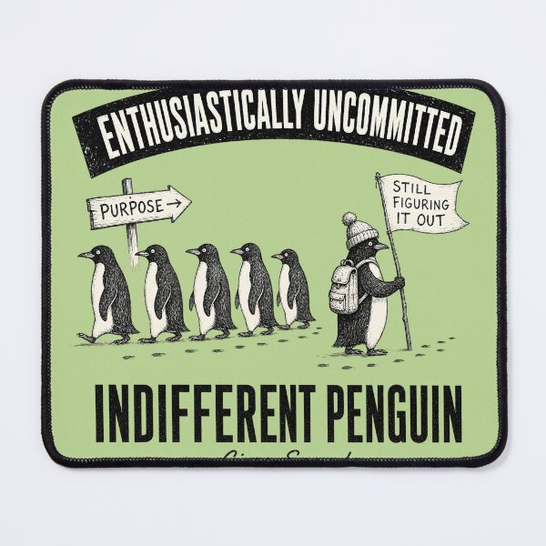 Item preview, Independent Penguin Funny Quote designed and sold by LinaDesign Store.