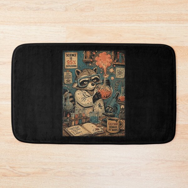 Item preview, Mad Scientist Raccoon Lab Explosion designed and sold by nellaviva.