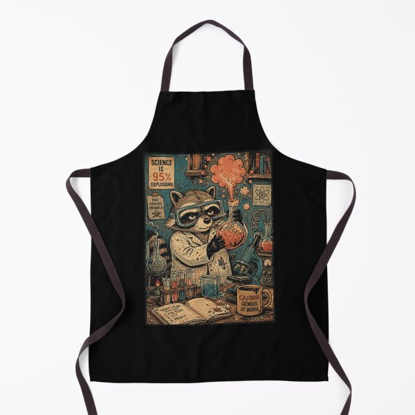 Item preview, Mad Scientist Raccoon Lab Explosion designed and sold by nellaviva.