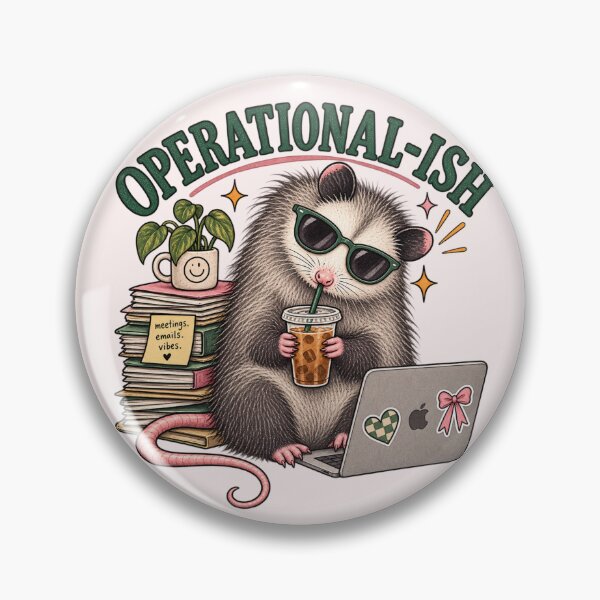 Item preview, Operational ish Coffee Possum – Funny Work Humor  designed and sold by taylorvinyls.