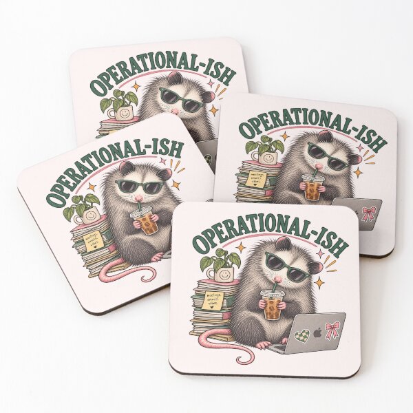 Item preview, Operational ish Coffee Possum – Funny Work Humor  designed and sold by taylorvinyls.