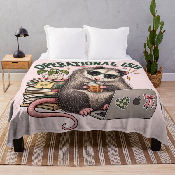 Item preview, Operational ish Coffee Possum – Funny Work Humor  designed and sold by taylorvinyls.