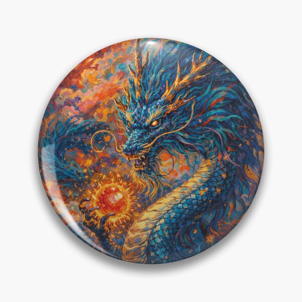 Item preview, Blue Dragon painting – Spirit of the Ancient World. designed and sold by GalleryKauffeld.