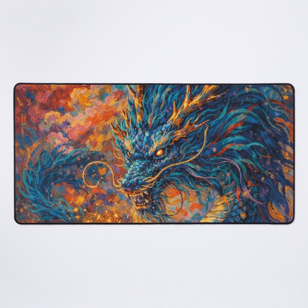 Item preview, Blue Dragon painting – Spirit of the Ancient World. designed and sold by GalleryKauffeld.