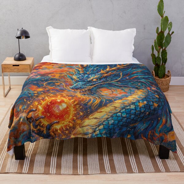 Item preview, Blue Dragon painting – Spirit of the Ancient World. designed and sold by GalleryKauffeld.