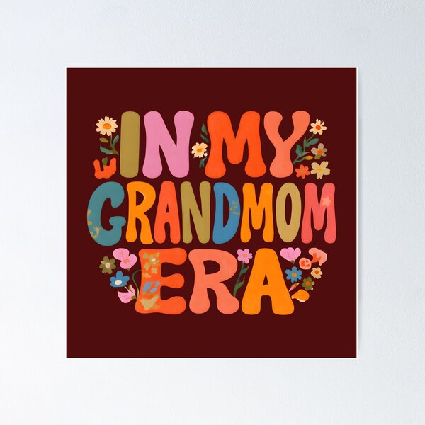 Item preview, In My Grandmom Era – Groovy Floral Grandma Design designed and sold by KAM-KAM-STORE.