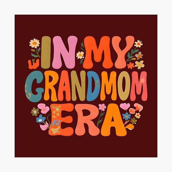 Item preview, In My Grandmom Era – Groovy Floral Grandma Design designed and sold by KAM-KAM-STORE.