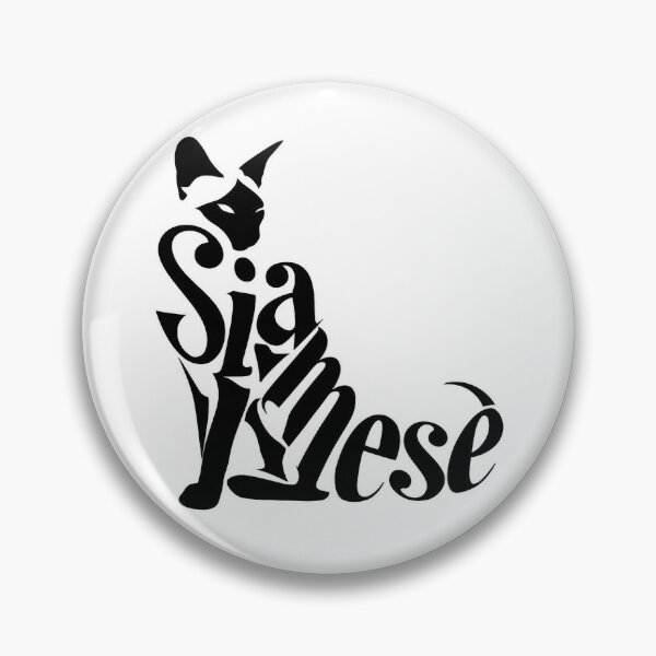 Item preview, Siamese Cat Word Art | Typography Cat Silhouette Design designed and sold by AyfuDesigns.
