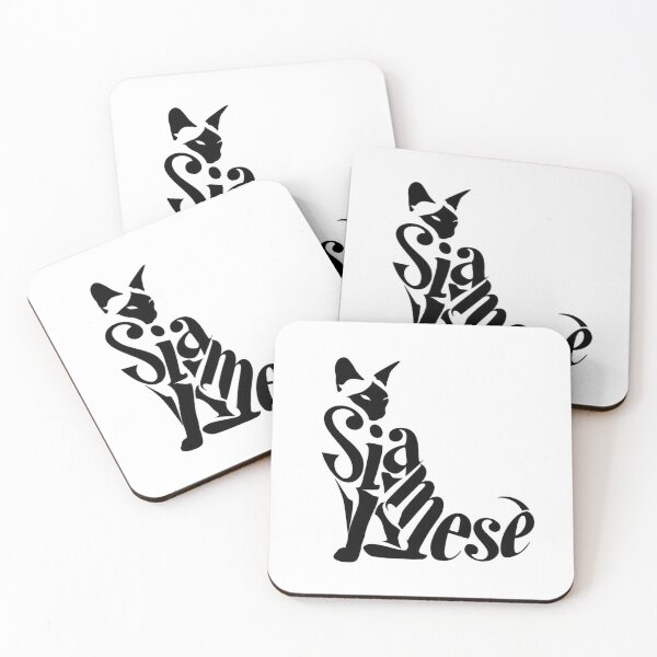 Item preview, Siamese Cat Word Art | Typography Cat Silhouette Design designed and sold by AyfuDesigns.