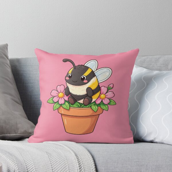 Aperçu de l'œuvre Pot de fleurs mignon en forme de bourdon créée et vendue par Hari Arts.