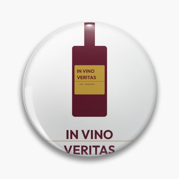 Item preview, In Vino Veritas Wine Bottle Design designed and sold by RedRubyBubble.