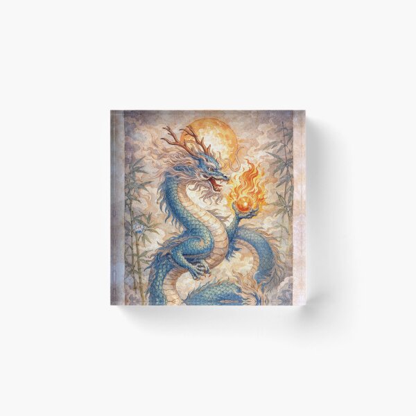 Item preview, Blue Dragon - Mystical Fantasy Painting. designed and sold by GalleryKauffeld.