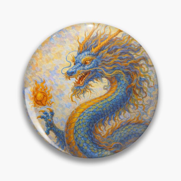 Item preview, Blue Dragon – Spirit of the Ancient World Painting. designed and sold by GalleryKauffeld.