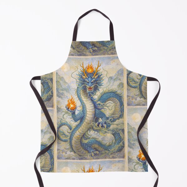 Item preview, Blue Dragon – Guardian of the Skies Painting designed and sold by GalleryKauffeld.