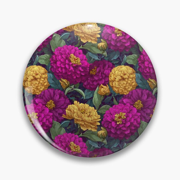 Item preview, Cute Zinnia Texture - Flower Floral Pattern - Retirement Gifts for Wife designed and sold by RoyalStarsPatts.
