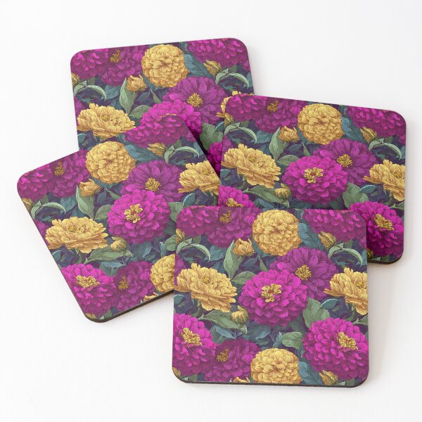 Item preview, Cute Zinnia Texture - Flower Floral Pattern - Retirement Gifts for Wife designed and sold by RoyalStarsPatts.