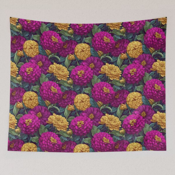 Item preview, Cute Zinnia Texture - Flower Floral Pattern - Retirement Gifts for Wife designed and sold by RoyalStarsPatts.