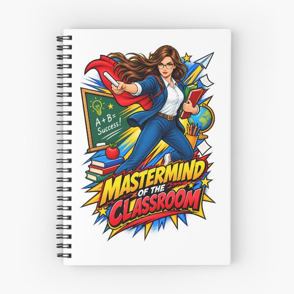 Item preview, Mastermind Of The Classroom Comic Teacher Shirt | Bold Superhero Teacher Tee | Teacher Appreciation Gift | Comic Art Print designed and sold by Moss & Mellow.