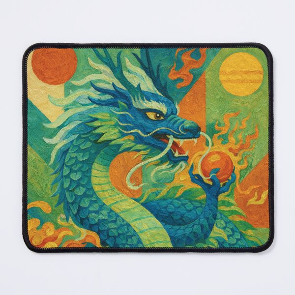 Item preview, Blue Dragon painting – Spirit of the Ancient World. designed and sold by GalleryKauffeld.