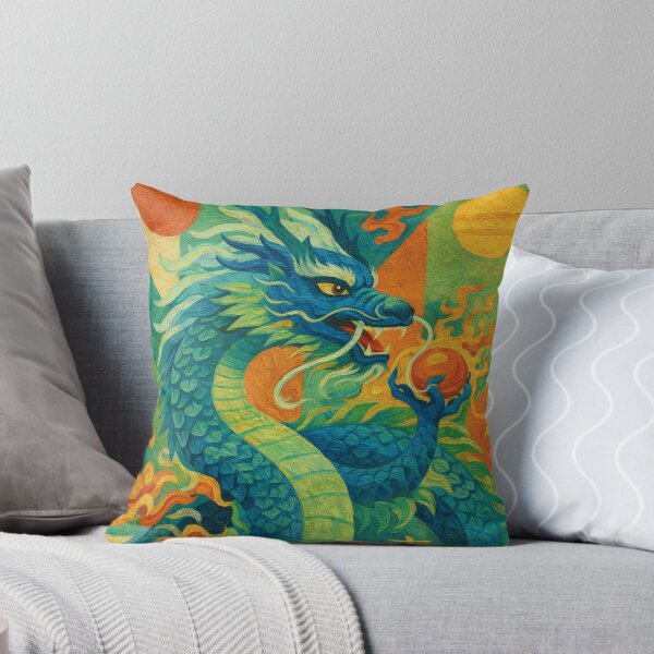 Item preview, Blue Dragon painting – Spirit of the Ancient World. designed and sold by GalleryKauffeld.