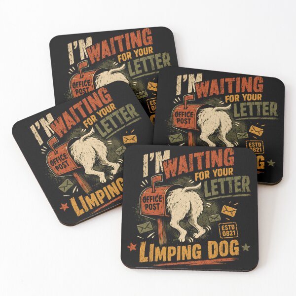 Item preview, I'm Waiting For Your Letter Office Post Estd 0821 Limping Dog Dog Pet Owner Mail Postal designed and sold by RetroMini2026.