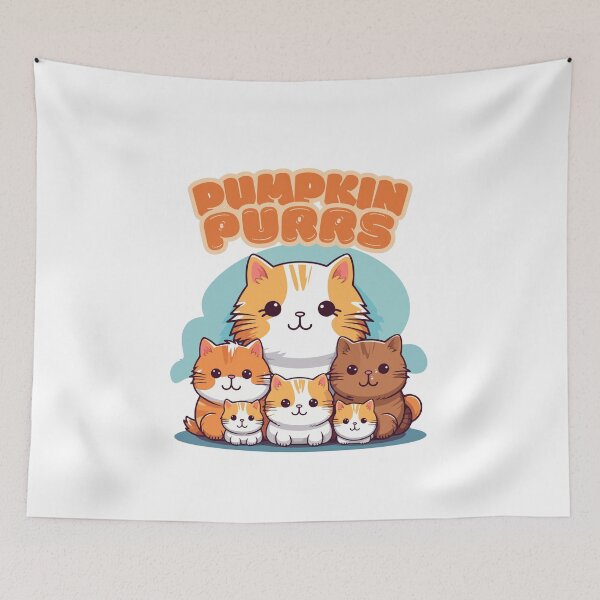 Item preview,  Purrfect Parents – Cute Cat Family Illustration designed and sold by HappyNestIN.
